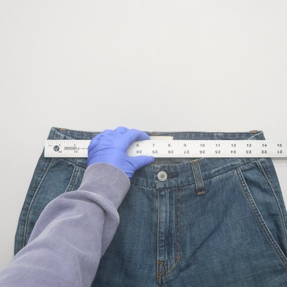 Nili Lotan Paris Drop Crotch Jeans in Studio Wash Size 24 - Picture 13 of 14